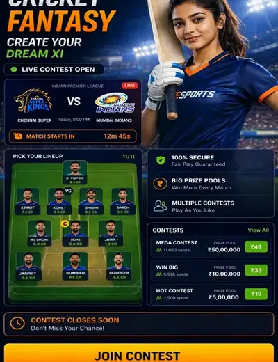 GOLDEN143 (golden 143) fantasy cricket & matchday visual 3